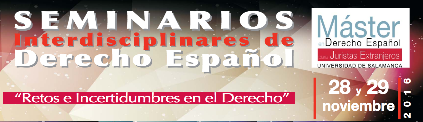 Seminarios interdisciplinares de Derecho Espa&ntilde;ol