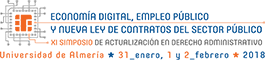 XI Simposio de Actualizaci&oacute;n en Derecho Administrativo: Econom&iacute;a Digital, Empleo P&uacute;blico y Nueva Ley de Contratos del Sector P&uacute;blico