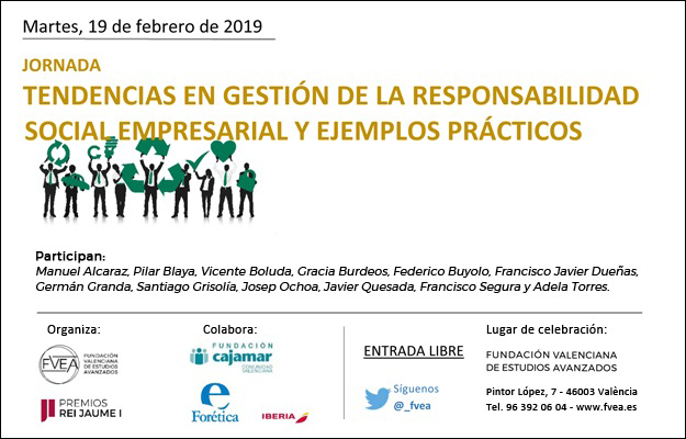Jornada sobre tendencias en gesti&oacute;n de la responsabilidad social empresarial y ejemplos pr&aacute;cticos