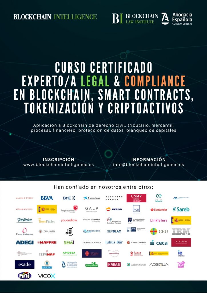 Curso Certificado Experto/a Legal & Compliance en Blockchain, Smart Contracts, Tokenizaci&oacute;n y Criptoactivos