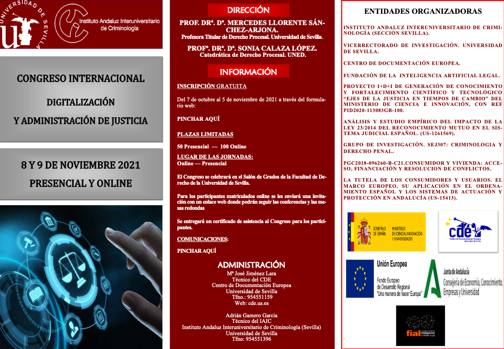 Congreso Internacional Digitalizaci&oacute;n y Administraci&oacute;n de Justicia