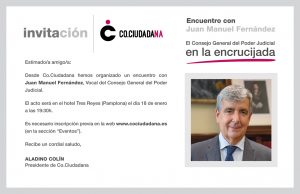 Encuentro con Juan Manuel Fern&aacute;ndez: El CGPJ en la encrucijada