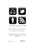 Entrega premios y mesa redonda IV Edici&oacute;n premios Derecho En Red: Mejor blog, post y perfil en twitter jur&iacute;dico 2013